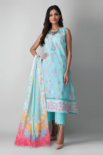 Khaadi A21261 Green Summer Lawn 2021